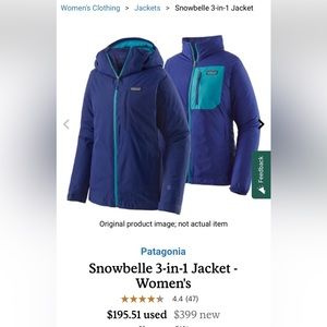 Patagonia Snowbelle 3-in-1 Jacket Women's Small